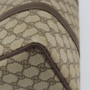 GUCCI GG Supreme Web Sherry Line Boston Bag PVC Beige Gold 40 02 007 Auth 164260-15