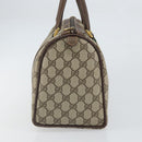GUCCI GG Supreme Web Sherry Line Boston Bag PVC Beige Gold 40 02 007 Auth 164260-3
