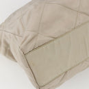 PRADA Chain Shoulder Bag Nylon Ivory Gold Auth 164262-16