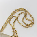PRADA Chain Shoulder Bag Nylon Ivory Gold Auth 164262-8