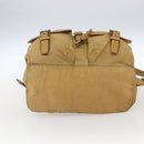 PRADA Backpack Nylon Beige Silver Auth 164263-11