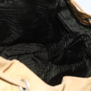 PRADA Backpack Nylon Beige Silver Auth 164263-22