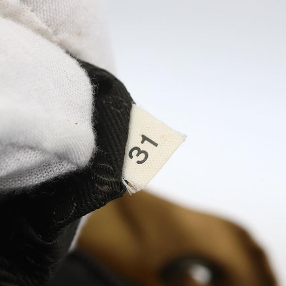 PRADA Backpack Nylon Beige Silver Auth 164263