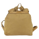 PRADA Backpack Nylon Beige Silver Auth 164263-3