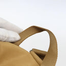 PRADA Backpack Nylon Beige Silver Auth 164263-8