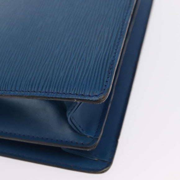 LOUIS VUITTON Epi Capuchin Shoulder Bag Blue M52345 LV Auth 164265