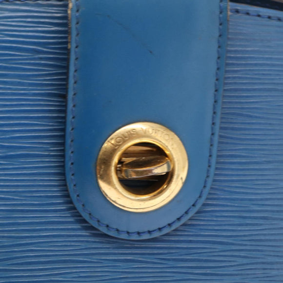 LOUIS VUITTON Epi Capuchin Shoulder Bag Blue M52345 LV Auth 164265