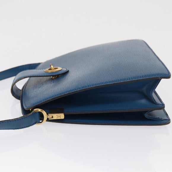 LOUIS VUITTON Epi Capuchin Shoulder Bag Blue M52345 LV Auth 164265