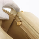 CHANEL Matelasse Chain Shoulder Bag Lamb Skin Ivory Gold CC Auth 164270-22