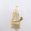 CHANEL Matelasse Chain Shoulder Bag Lamb Skin Ivory Gold CC Auth 164270-26