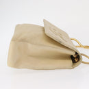 CHANEL Matelasse Chain Shoulder Bag Lamb Skin Ivory Gold CC Auth 164270-5
