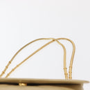 CHANEL Matelasse Chain Shoulder Bag Lamb Skin Ivory Gold CC Auth 164270-9