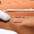 CELINE Macadam Canvas Hand Bag PVC Leather Brown Gold Auth 164277-19