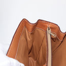 CELINE Macadam Canvas Hand Bag PVC Leather Brown Gold Auth 164277-22