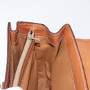 CELINE Macadam Canvas Hand Bag PVC Leather Brown Gold Auth 164277-24