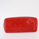 LOUIS VUITTON Monogram Vernis Reade PM Hand Bag Red Rouge M91088 LV Auth 164278-6
