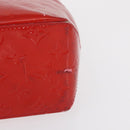 LOUIS VUITTON Monogram Vernis Reade PM Hand Bag Red Rouge M91088 LV Auth 164278-7