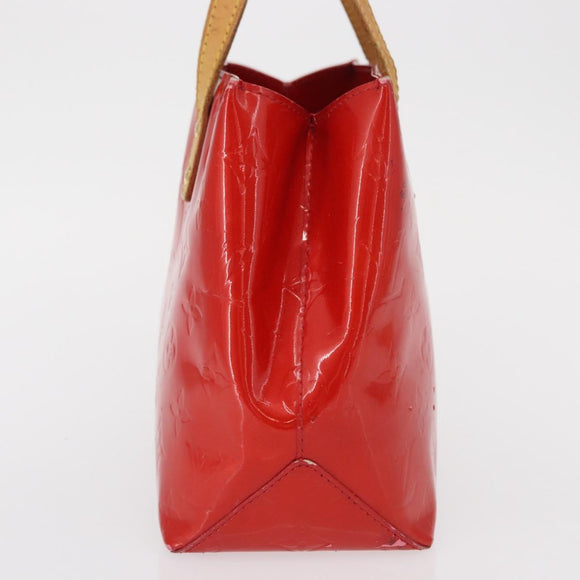 LOUIS VUITTON Monogram Vernis Reade PM Hand Bag Red Rouge M91088 LV Auth 164278