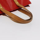 LOUIS VUITTON Monogram Vernis Reade PM Hand Bag Red Rouge M91088 LV Auth 164278-9