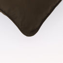 PRADA Shoulder Bag Nylon Khaki Silver Auth 164284-16