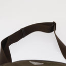 PRADA Shoulder Bag Nylon Khaki Silver Auth 164284-14