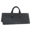LOUIS VUITTON Epi Sac Triangle Hand Bag Black M52092 LV Auth 164285-1