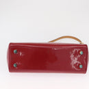 LOUIS VUITTON Vernis Blair MM Hand Bag 2way Rouge Grunadine M90179 Auth 164286-6