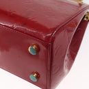 LOUIS VUITTON Vernis Blair MM Hand Bag 2way Rouge Grunadine M90179 Auth 164286-17