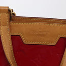 LOUIS VUITTON Vernis Blair MM Hand Bag 2way Rouge Grunadine M90179 Auth 164286-20