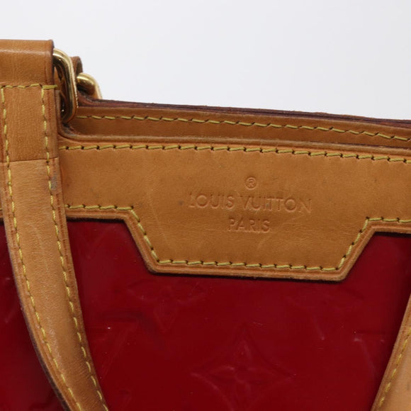 LOUIS VUITTON Vernis Blair MM Hand Bag 2way Rouge Grunadine M90179 Auth 164286