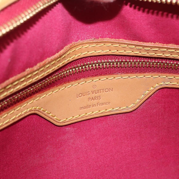 LOUIS VUITTON Vernis Blair MM Hand Bag 2way Rouge Grunadine M90179 Auth 164286