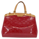 LOUIS VUITTON Vernis Blair MM Hand Bag 2way Rouge Grunadine M90179 Auth 164286-13