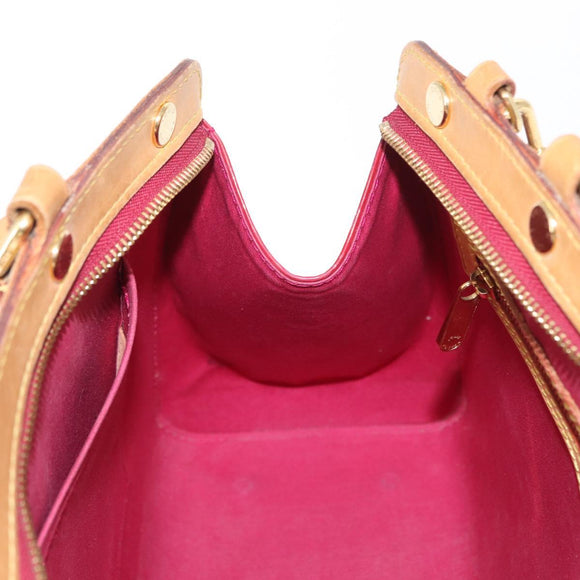 LOUIS VUITTON Vernis Blair MM Hand Bag 2way Rouge Grunadine M90179 Auth 164286