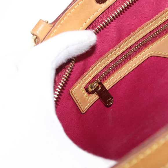 LOUIS VUITTON Vernis Blair MM Hand Bag 2way Rouge Grunadine M90179 Auth 164286