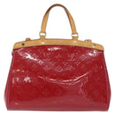 LOUIS VUITTON Vernis Blair MM Hand Bag 2way Rouge Grunadine M90179 Auth 164286-2
