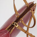 LOUIS VUITTON Vernis Blair MM Hand Bag 2way Rouge Grunadine M90179 Auth 164286-7