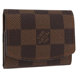 LOUIS VUITTON Damier Ebene Bouton De Manchette Case Cuff Case LV Auth 164291