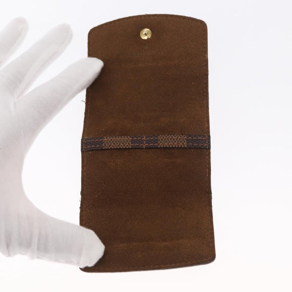 LOUIS VUITTON Damier Ebene Bouton De Manchette Case Cuff Case LV Auth 164291