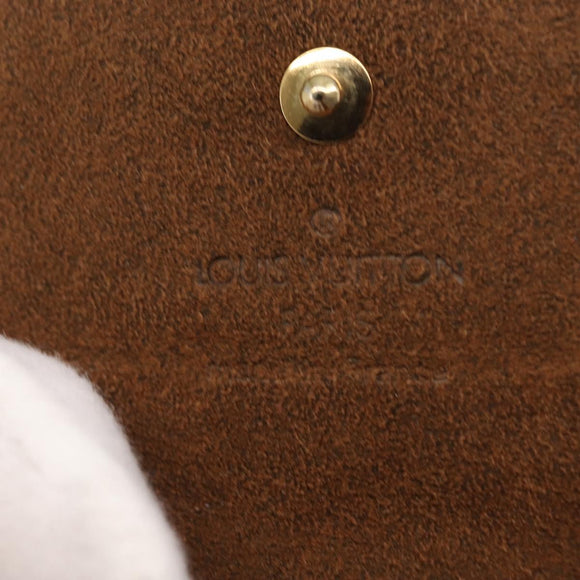 LOUIS VUITTON Damier Ebene Bouton De Manchette Case Cuff Case LV Auth 164291