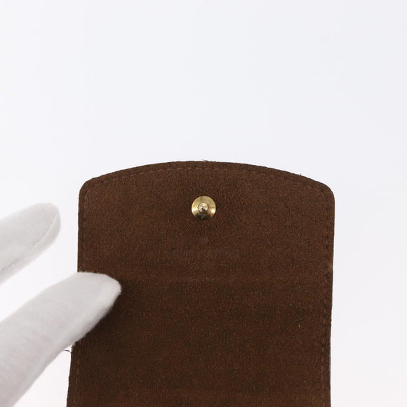 LOUIS VUITTON Damier Ebene Bouton De Manchette Case Cuff Case LV Auth 164291