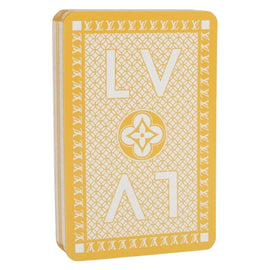 LOUIS VUITTON Monogram Playing Cards Yellow LV Auth 164293M