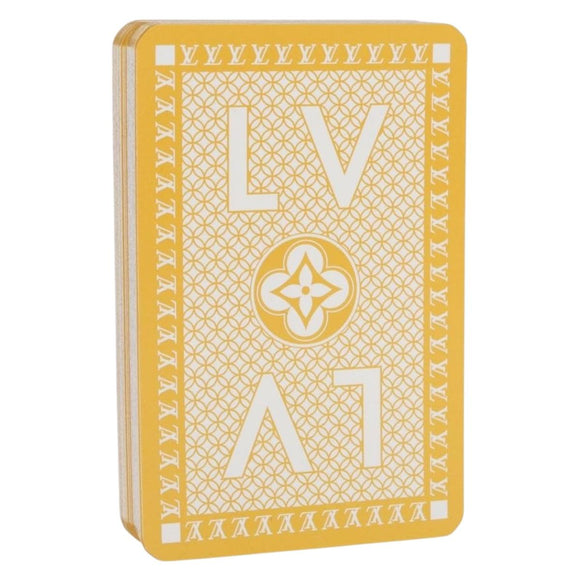 LOUIS VUITTON Monogram Playing Cards Yellow LV Auth 164293M