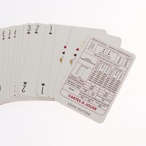 LOUIS VUITTON Monogram Playing Cards Yellow LV Auth 164293M