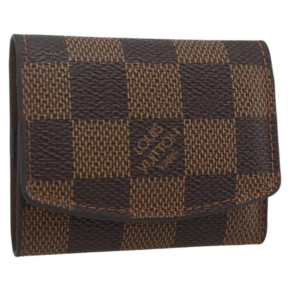 LOUIS VUITTON Damier Ebene Bouton De Manchette Case Cuff Case LV Auth 164294