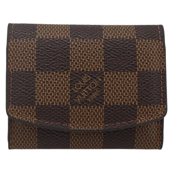 LOUIS VUITTON Damier Ebene Bouton De Manchette Case Cuff Case LV Auth 164294