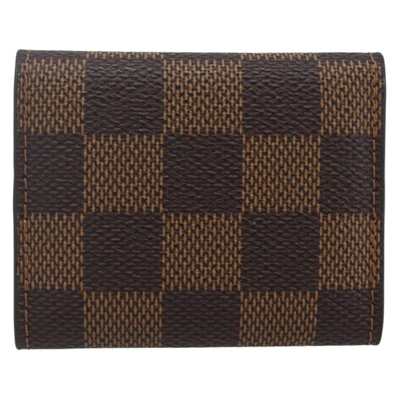 LOUIS VUITTON Damier Ebene Bouton De Manchette Case Cuff Case LV Auth 164294