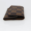 LOUIS VUITTON Damier Ebene Bouton De Manchette Case Cuff Case LV Auth 164294-4