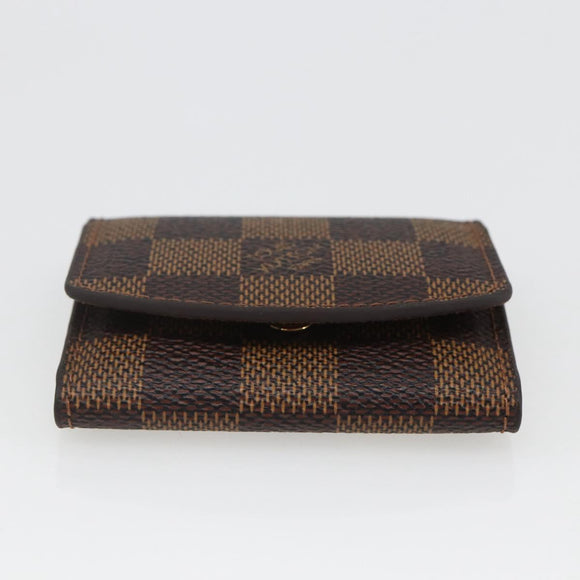 LOUIS VUITTON Damier Ebene Bouton De Manchette Case Cuff Case LV Auth 164294