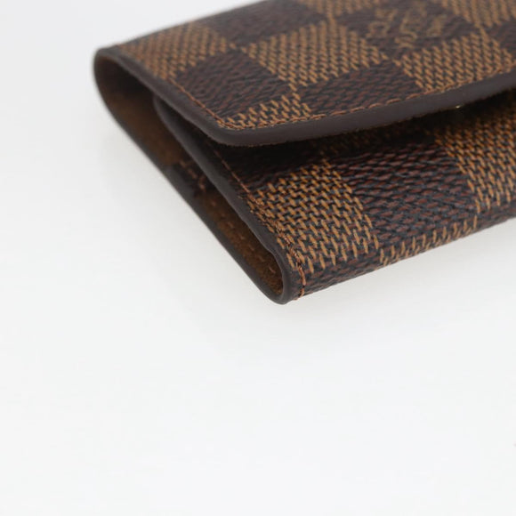 LOUIS VUITTON Damier Ebene Bouton De Manchette Case Cuff Case LV Auth 164294