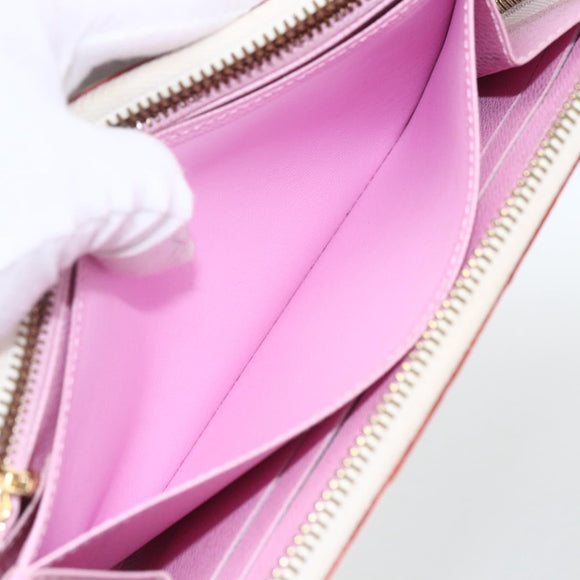 LOUIS VUITTON Monogram Multicolor Zippy Wallet White M60241 LV Auth 164297